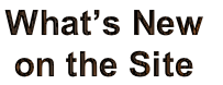 What’s New 
on the Site